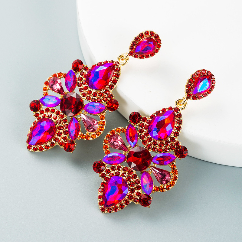 Fashion Jewelry Rhinestone Earrings For Women YWHME-744 