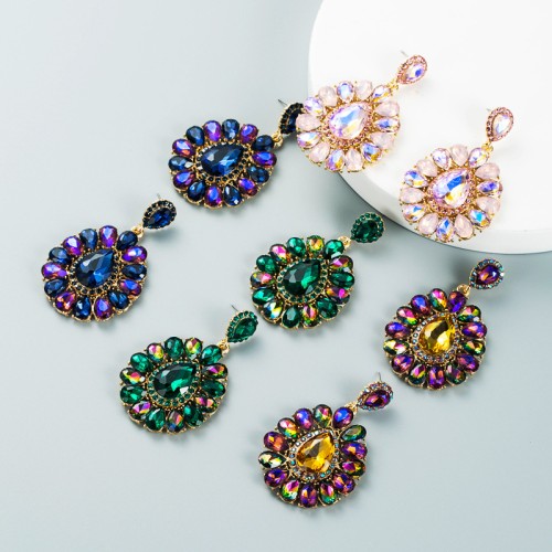 Fashion Jewelry Rhinestone Earrings For Women YWHME-745