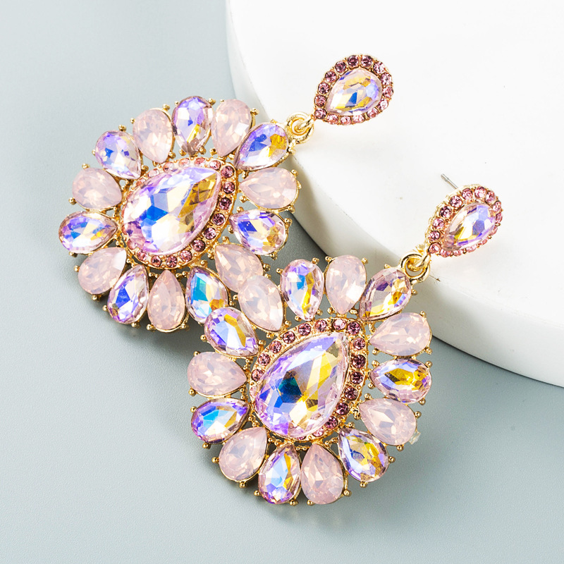 Fashion Jewelry Rhinestone Earrings For Women YWHME-745 