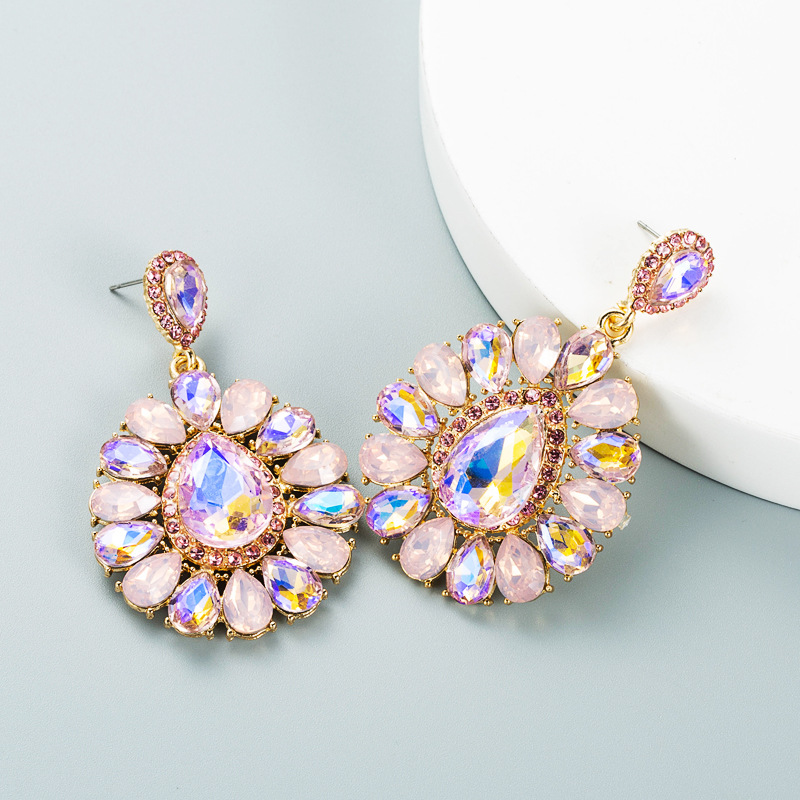 Fashion Jewelry Rhinestone Earrings For Women YWHME-745 