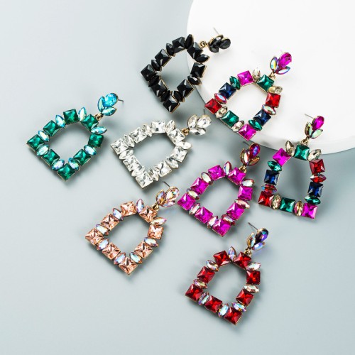 Fashion Jewelry Rhinestone Earrings For Women YWHME-746