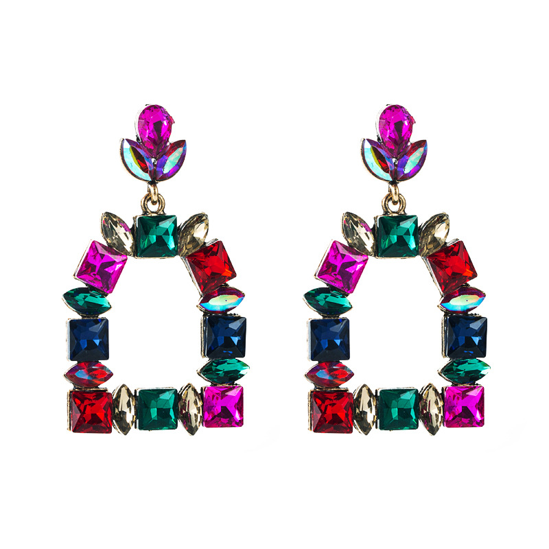 Fashion Jewelry Rhinestone Earrings For Women YWHME-746 