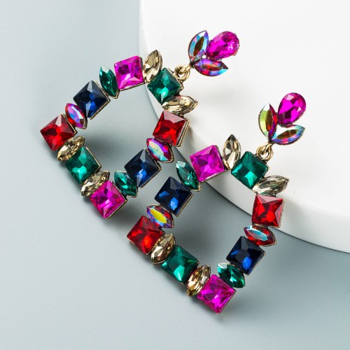 Fashion Jewelry Rhinestone Earrings For Women YWHME-746