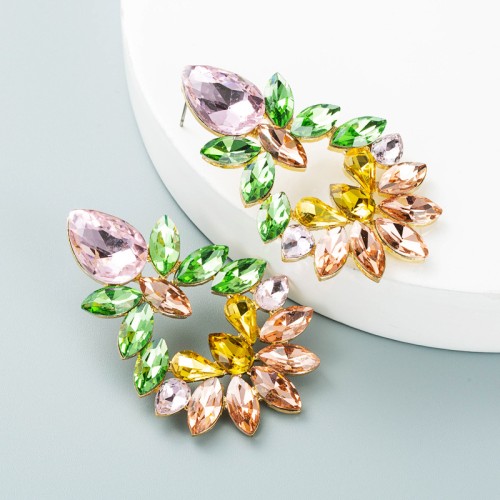 Fashion Jewelry Rhinestone Earrings For Women YWHME-748