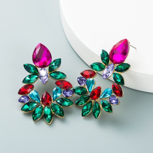 Fashion Jewelry Rhinestone Earrings For Women YWHME-748