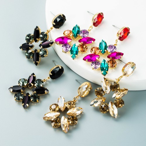 Fashion Jewelry Rhinestone Earrings For Women YWHME-749