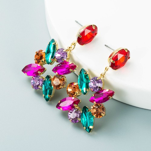 Fashion Jewelry Rhinestone Earrings For Women YWHME-749