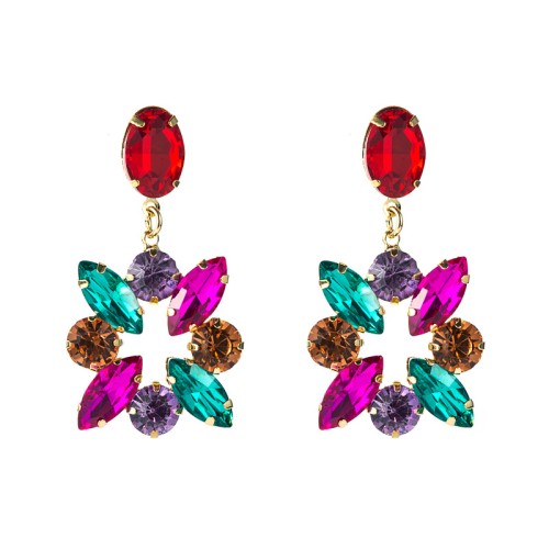 Fashion Jewelry Rhinestone Earrings For Women YWHME-749