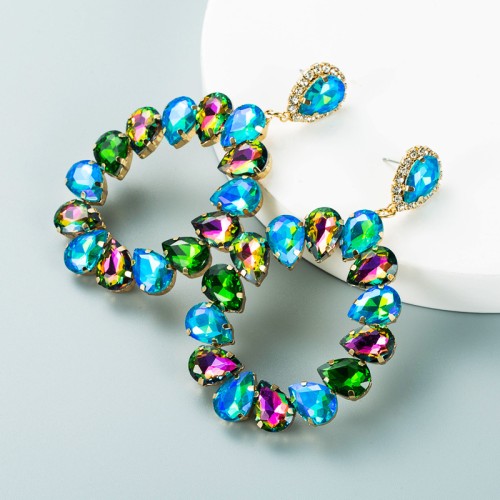 Fashion Jewelry Rhinestone Earrings For Women YWHME-750