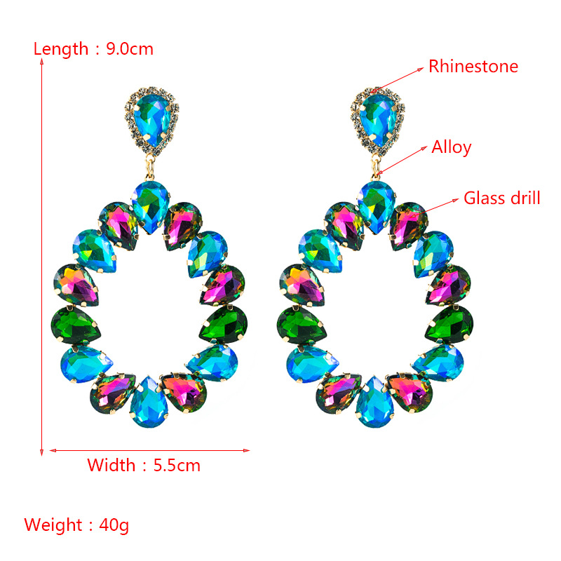 Fashion Jewelry Rhinestone Earrings For Women YWHME-750 