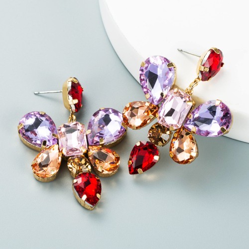 Fashion Jewelry Rhinestone Earrings For Women YWHME-751