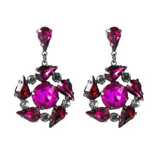 Fashion Jewelry Rhinestone Earrings For Women YWHME-752