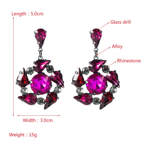 Fashion Jewelry Rhinestone Earrings For Women YWHME-752