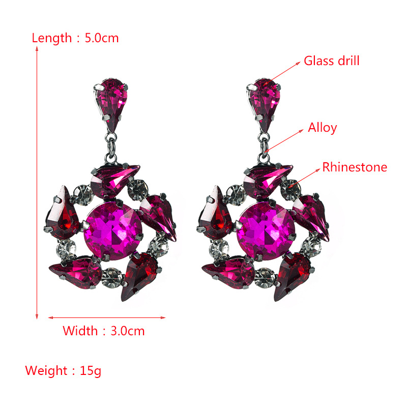 Fashion Jewelry Rhinestone Earrings For Women YWHME-752 