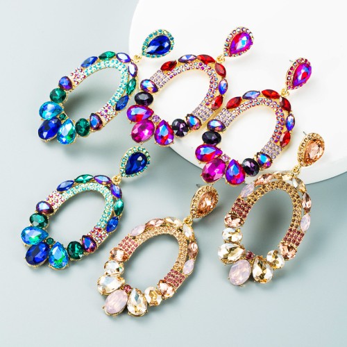 Fashion Jewelry Rhinestone Earrings For Women YWHME-753