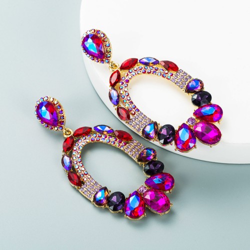 Fashion Jewelry Rhinestone Earrings For Women YWHME-753