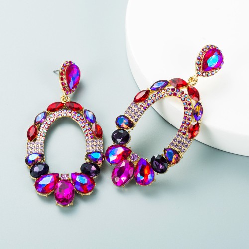 Fashion Jewelry Rhinestone Earrings For Women YWHME-753