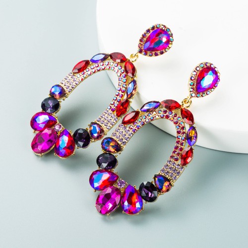 Fashion Jewelry Rhinestone Earrings For Women YWHME-753