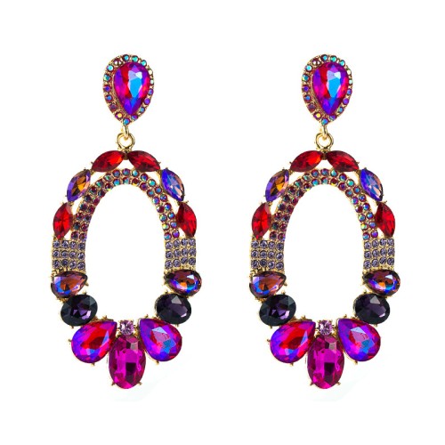 Fashion Jewelry Rhinestone Earrings For Women YWHME-753