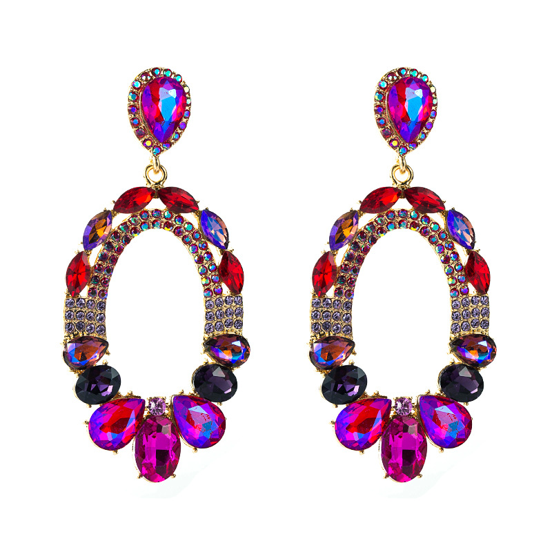 Fashion Jewelry Rhinestone Earrings For Women YWHME-753 