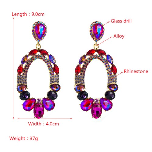 Fashion Jewelry Rhinestone Earrings For Women YWHME-753