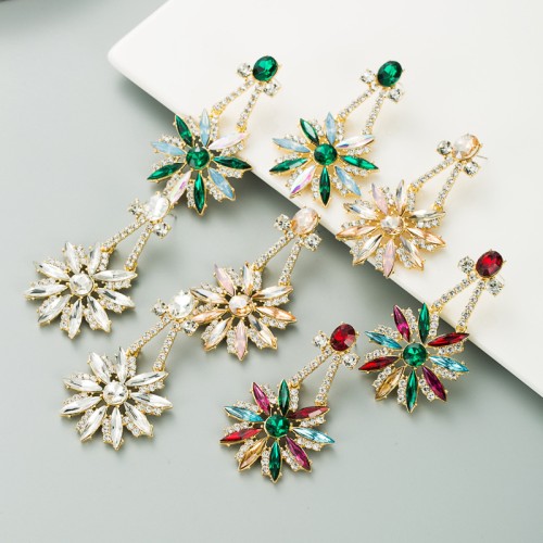 Fashion Jewelry Rhinestone Earrings For Women YWHME-754