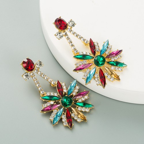 Fashion Jewelry Rhinestone Earrings For Women YWHME-754