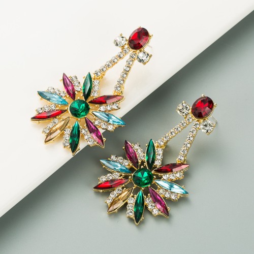 Fashion Jewelry Rhinestone Earrings For Women YWHME-754