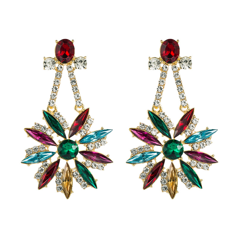 Fashion Jewelry Rhinestone Earrings For Women YWHME-754 