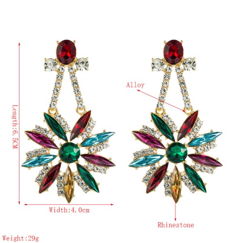 Fashion Jewelry Rhinestone Earrings For Women YWHME-754