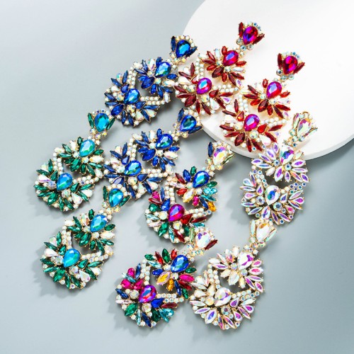 Fashion Jewelry Rhinestone Earrings For Women YWHME-755