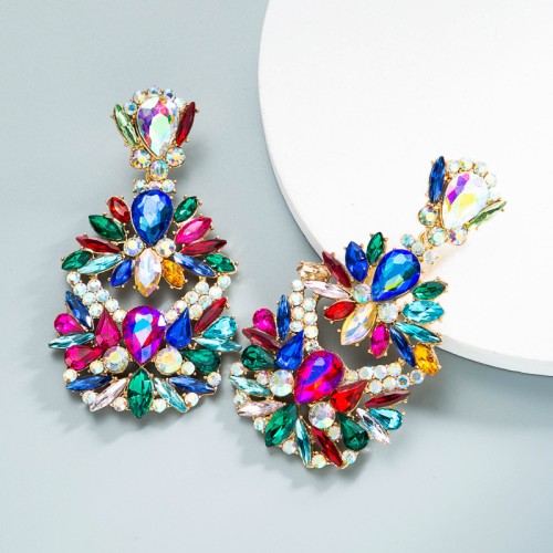 Fashion Jewelry Rhinestone Earrings For Women YWHME-755