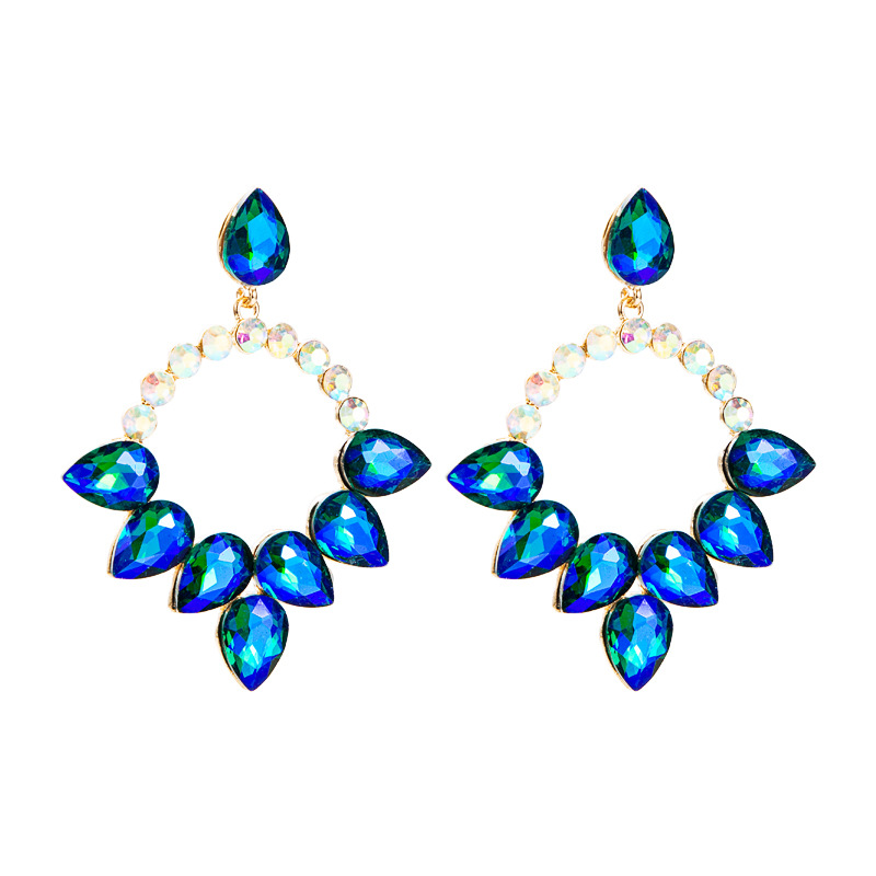 Fashion Jewelry Rhinestone Earrings For Women YWHME-756 