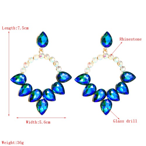 Fashion Jewelry Rhinestone Earrings For Women YWHME-756