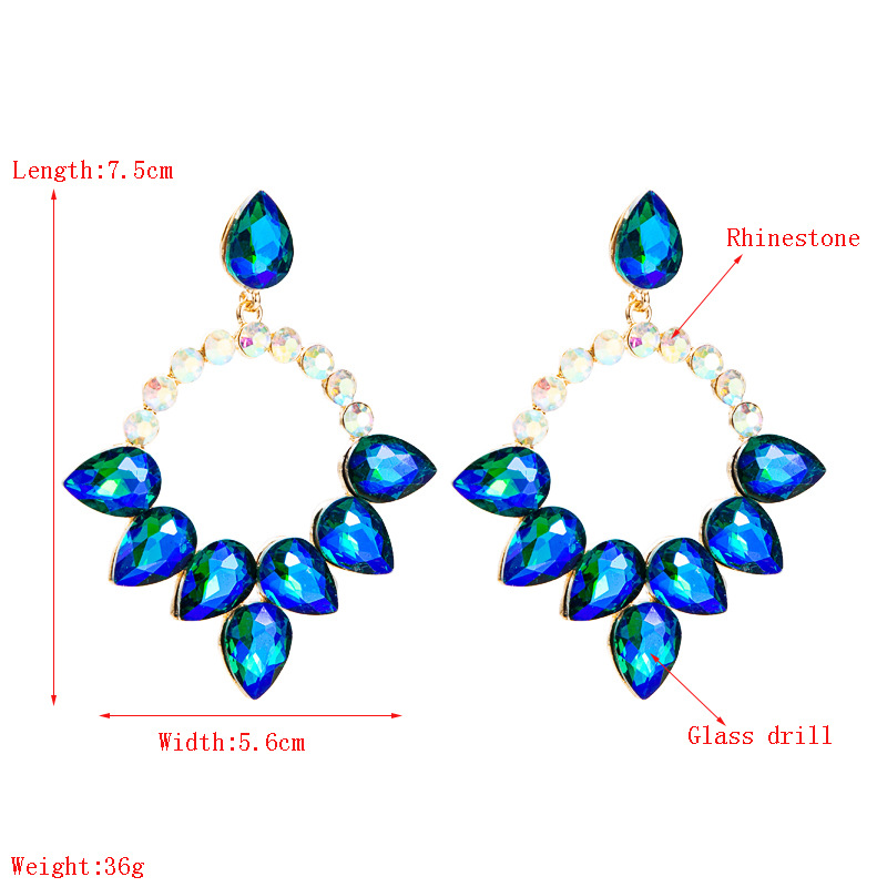 Fashion Jewelry Rhinestone Earrings For Women YWHME-756 