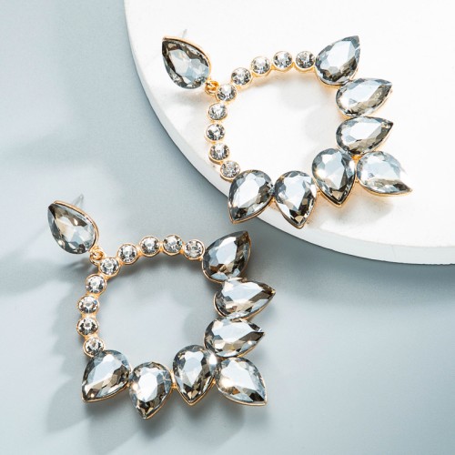 Fashion Jewelry Rhinestone Earrings For Women YWHME-756