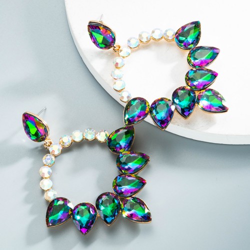 Fashion Jewelry Rhinestone Earrings For Women YWHME-756