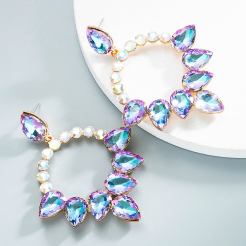 Fashion Jewelry Rhinestone Earrings For Women YWHME-756