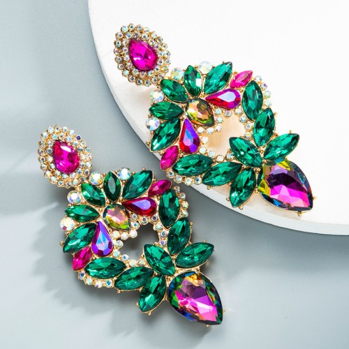 Fashion Jewelry Rhinestone Earrings For Women YWHME-757