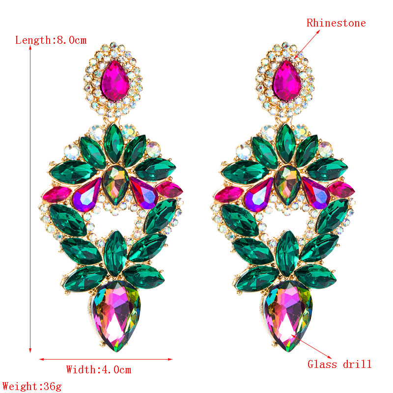 Fashion Jewelry Rhinestone Earrings For Women YWHME-757 