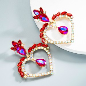 Fashion Jewelry Rhinestone Earrings For Women YWHME-758 