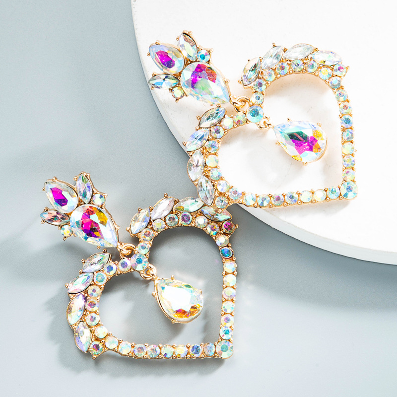 Fashion Jewelry Rhinestone Earrings For Women YWHME-758 