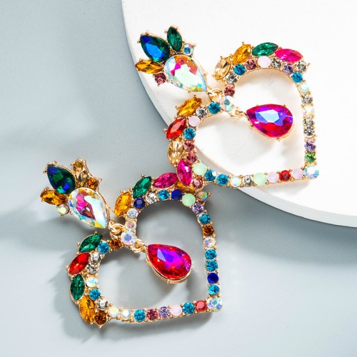 Fashion Jewelry Rhinestone Earrings For Women YWHME-758