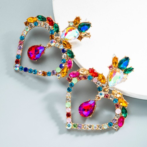 Fashion Jewelry Rhinestone Earrings For Women YWHME-758