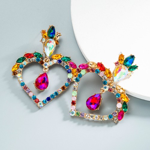 Fashion Jewelry Rhinestone Earrings For Women YWHME-758