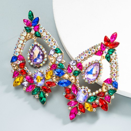 Fashion Jewelry Rhinestone Earrings For Women YWHME-759