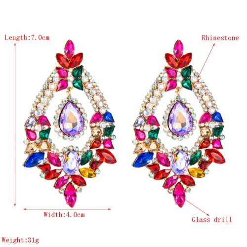 Fashion Jewelry Rhinestone Earrings For Women YWHME-759