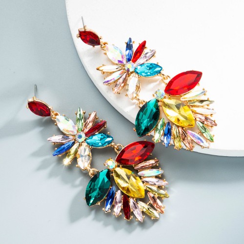 Fashion Jewelry Rhinestone Earrings For Women YWHME-760