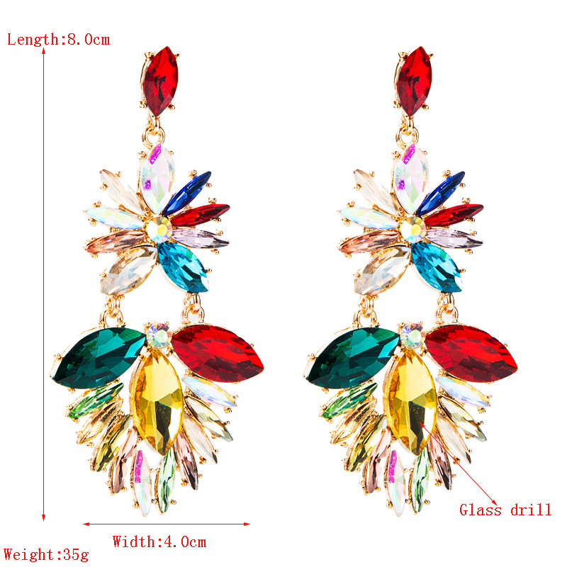 Fashion Jewelry Rhinestone Earrings For Women YWHME-760 