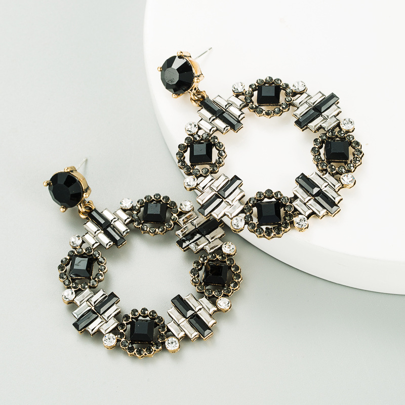 Fashion Jewelry Rhinestone Earrings For Women YWHME-761 